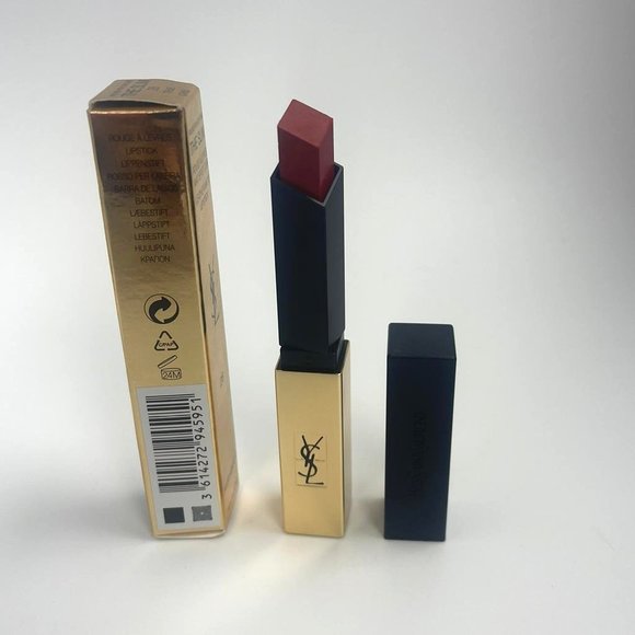 YSL The Slim Longwear Matte Lipstick 28 True Chili BRAND NEW - Picture 3 of 4